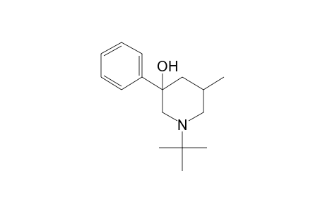 1-tert-Butyl-5-methyl-3-phenyl-3-piperidinol