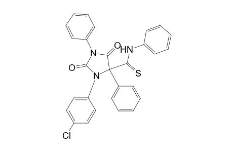 4-Imidazolidinecarbothioamide, 3-(4-chlorophenyl)-2,5-dioxo-N,1,4-triphenyl-