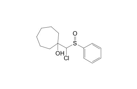 1-[Chloro(phenylsulfinyl)methyl]cycloheptanol