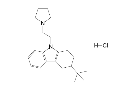 9-[2'-(1"-Pyrrolidinyl)ethyl]-3-(t-butyl)-1,2,3,4-tetrahydrocarbazole - hydrochloride