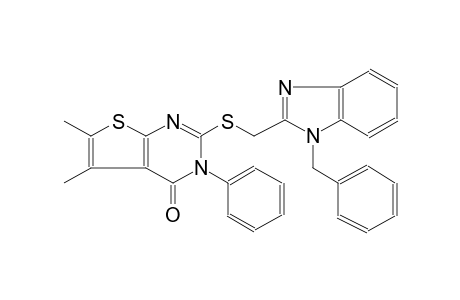 thieno[2,3-d]pyrimidin-4(3H)-one, 5,6-dimethyl-3-phenyl-2-[[[1-(phenylmethyl)-1H-benzimidazol-2-yl]methyl]thio]-