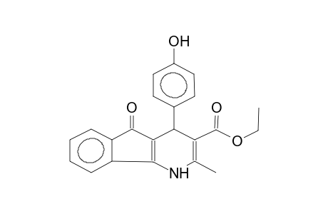 Ethyl 4-(4-hydroxyphenyl)-2-methyl-5-oxo-4,5-dihydro-1H-indeno[1,2-b]pyridine-3-carboxylate