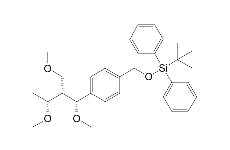 1-[[(t-Butyl)diphenylsilyloxy]methyl}-4-[(1R,2S,3R)-1',3'-dimethoxy-2'-(methoxymethyl)butyl]benzene