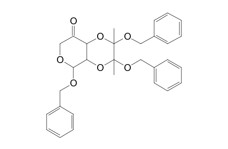 2,8,9-Tribenzyloxy-8,9-dimethyl-3,7,10-trioxabicyclo[4.4.0]decane-5-one