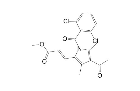 Methyl (2E)-3-[4-acetyl-1-(2,6-dichlorobenzoyl)-3,5-dimethyl-1H-pyrrol-2-yl]-2-propenoate