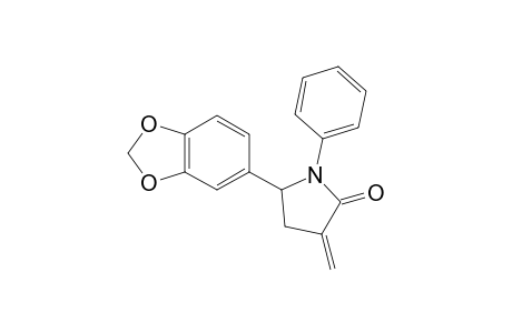 5-(1,3-Benzodioxol-5-yl)-3-methylene-1-phenyl-2-pyrrolodinone