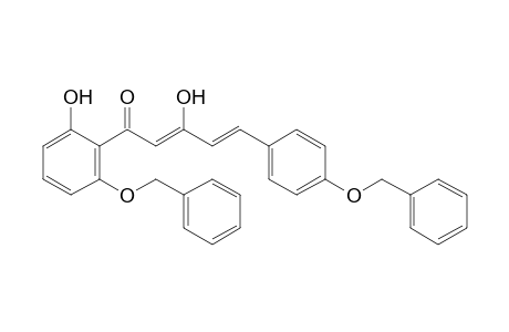 1-[6'-(Benzyloxy)-2'-hydroxyphenyl]-3-hydroxy-5-(4"-benzyloxyphenyl)-2,4-pentadien-1-one