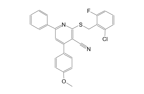 3-pyridinecarbonitrile, 2-[[(2-chloro-6-fluorophenyl)methyl]thio]-4-(4-methoxyphenyl)-6-phenyl-