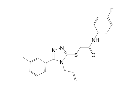 2-{[4-allyl-5-(3-methylphenyl)-4H-1,2,4-triazol-3-yl]sulfanyl}-N-(4-fluorophenyl)acetamide