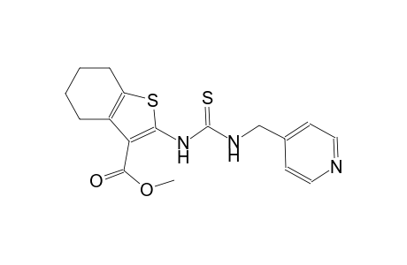 methyl 2-({[(4-pyridinylmethyl)amino]carbothioyl}amino)-4,5,6,7-tetrahydro-1-benzothiophene-3-carboxylate