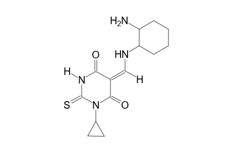 4,6(1H,5H)-Pyrimidinedione, 5-[[(2-aminocyclohexyl)amino]methylidene]-1-cyclopropyldihydro-2-thioxo-