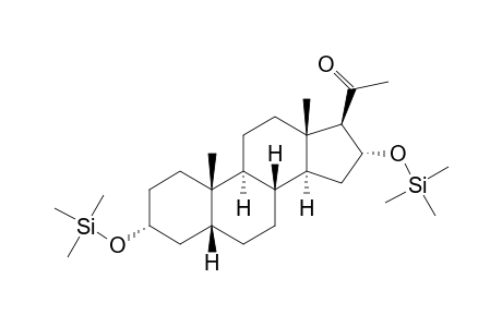 3.alpha.,16.alpha.-dihydroxy-5.beta.-pregnan-20-one, di-TMS ether