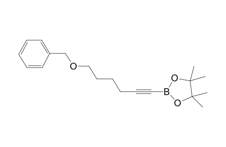 2-(6-(Benzyloxy)hex-1-yn-1-yl)-4,4,5,5-tetramethyl-1,3,2-dioxaborolane