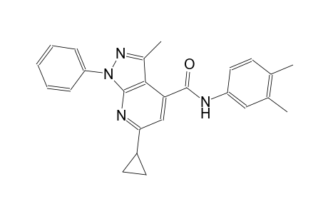 6-cyclopropyl-N-(3,4-dimethylphenyl)-3-methyl-1-phenyl-1H-pyrazolo[3,4-b]pyridine-4-carboxamide