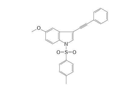 5-Methoxy-1-(4-methylphenyl)sulfonyl-3-(2-phenylethynyl)indole
