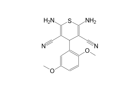 2,6-Diamino-4-(2,5-dimethoxyphenyl)-4H-thiopyran-3,5-dicarbonitrile