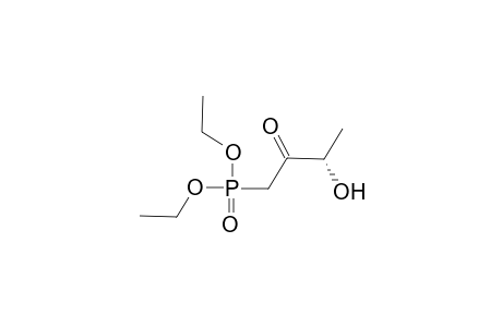 Diethyl 2-keto-3(S)-hydroxy-n-butylphosphonate