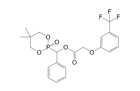 2-(3-trifluoromethylphenoxyacetoxy)(phenyl)methyl-5,5-dimethyl-1,3,2-dioxaphospha-2-onephosphonate