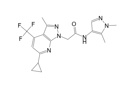 1H-pyrazolo[3,4-b]pyridine-1-acetamide, 6-cyclopropyl-N-(1,5-dimethyl-1H-pyrazol-4-yl)-3-methyl-4-(trifluoromethyl)-