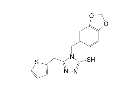 4H-1,2,4-triazole-3-thiol, 4-(1,3-benzodioxol-5-ylmethyl)-5-(2-thienylmethyl)-