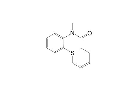 (3Z)-8-methyl-5,6-dihydro-2H-1,8-benzothiazecin-7-one