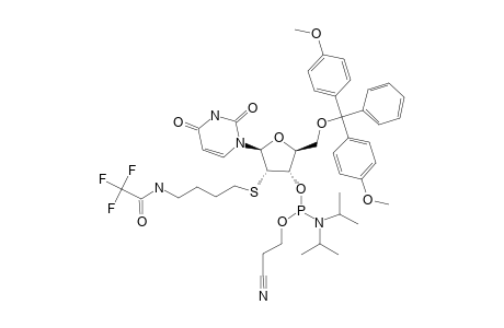 3'-O-[(2-CYANOETHYL)-(DIISOPROPYLAMINO)]-PHOSPHINO-5'-O-DIMETHOXYTRITYL-2'-DEOXY-2'-S-[N-(TRIFLUOROACETYL)-2-AMINOBUTYL]-URIDINE