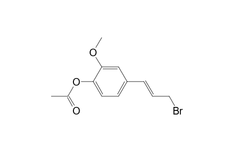 Phenol, 4-(3-bromo-1-propenyl)-2-methoxy-, acetate, (E)-