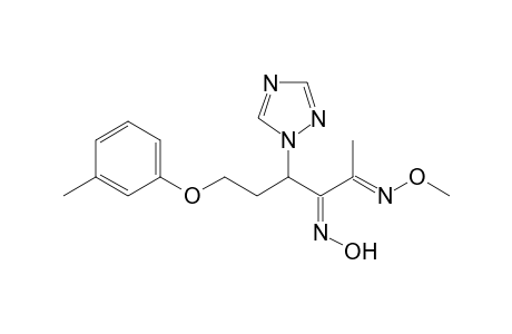 2,3-Hexanedione, 6-(3-methylphenoxy)-4-(1H-1,2,4-triazol-1-yl)-, 2-(O-methyloxime) 3-oxime