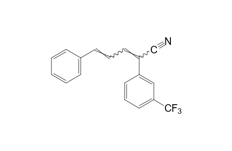 5-PHENYL-2-(alpha,alpha,alpha-TRIFLUORO-m-TOLYL)-2,4-PENTADIENENITRILE