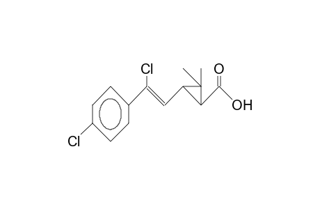 Cyclopropanecarboxylic acid, 3-[2-chloro-2-(4-chlorophenyl)ethenyl]-2,2-dimethyl-, [1.alpha.,3.beta.(E)]-