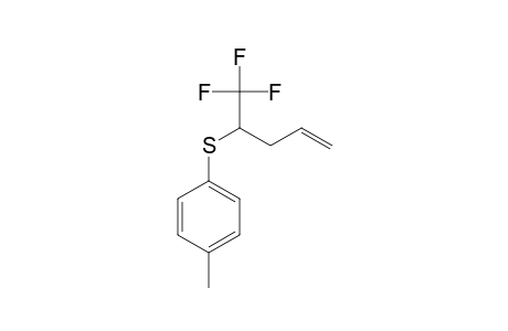 5,5,5-TRIFLUORO-4-(4-METHYLPHENYLTHIO)-1-PENTENE