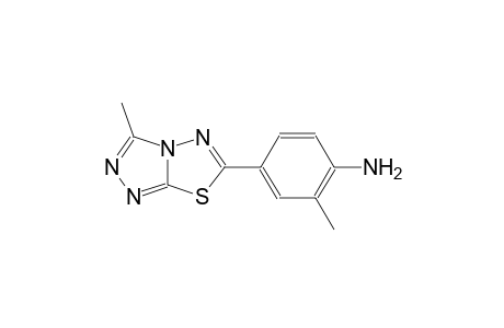 benzenamine, 2-methyl-4-(3-methyl[1,2,4]triazolo[3,4-b][1,3,4]thiadiazol-6-yl)-