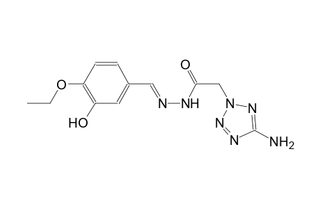 2-(5-amino-2H-tetraazol-2-yl)-N'-[(E)-(4-ethoxy-3-hydroxyphenyl)methylidene]acetohydrazide