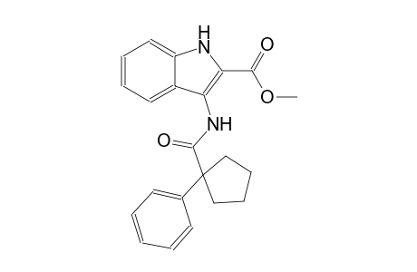 methyl 3-{[(1-phenylcyclopentyl)carbonyl]amino}-1H-indole-2-carboxylate