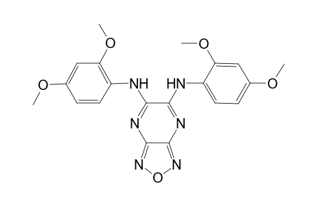 5-N,6-N-bis(2,4-dimethoxyphenyl)-[1,2,5]oxadiazolo[3,4-b]pyrazine-5,6-diamine