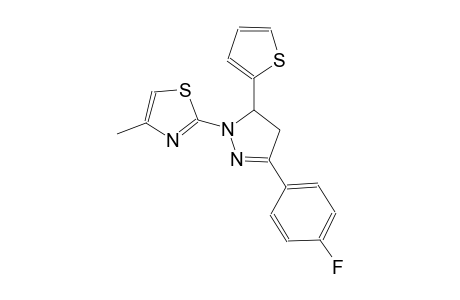 thiazole, 2-[3-(4-fluorophenyl)-4,5-dihydro-5-(2-thienyl)-1H-pyrazol-1-yl]-4-methyl-