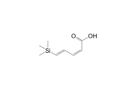 (2Z,4E)-5-(Trimethylsilyl)penta-2,4-dienoic acid