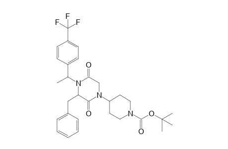 4-{3-Benzyl-2,5-dioxo-4-[1-(4-trifluoromethylphenyl)ethyl]piperazin-1-yl}piperidine-1-carboxylic acid tert-butyl ester