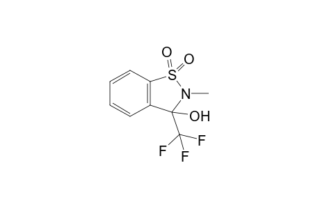 2-Methyl-3-trifluoromethyl-3-hydroxy-2,3-dihydro-1,2-benzisothiazole 1,1-dioxide