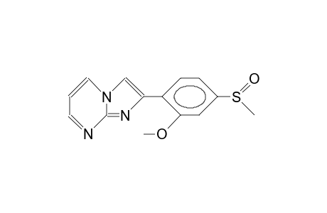 2-(2-Methoxy-4-methylsulfinyl-phenyl)-imidazo(1,2A)pyrimidine