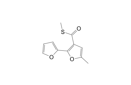 2-(2-furanyl)-5-methyl-3-furancarbothioic acid S-methyl ester