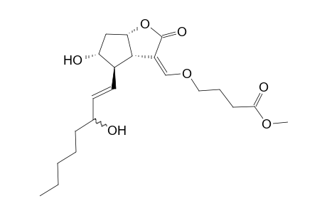 (1S,5S)-Methyl 4-{7-.alpha.-hydroxy-6.beta.-[3.alpha.-hydroxy-(E)-1-octenyl]-3-oxo-2-oxabicyclo[3.3.0]octane-4-ylidenemethoxy}butyrate