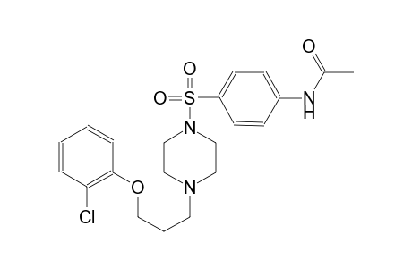 N-[4-({4-[3-(2-chlorophenoxy)propyl]-1-piperazinyl}sulfonyl)phenyl]acetamide
