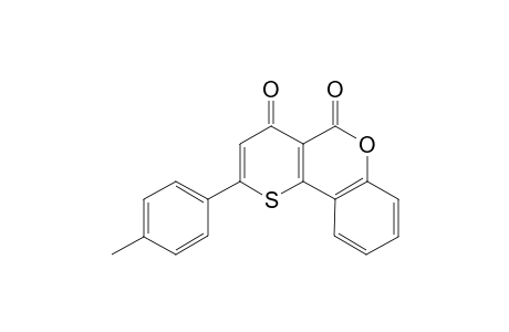 2-(p-Methylphenyl)-4-oxothiapyrano[2,3-c]-1-benzopyran-5(4H)-one