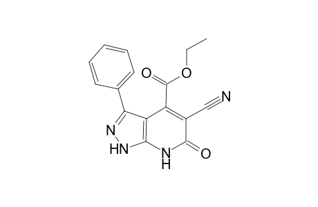 Ethyl 5-Cyano-6,7-dihydro-6-oxo-3-phenyl-1H-pyrazolo[3,4-b]pyridine-4-carboxylate