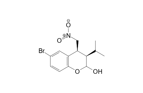 (3R,4S)-6-Bromo-3-isopropyl-4-(nitromethyl)chroman-2-ol