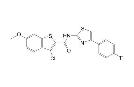 3-chloro-N-[4-(4-fluorophenyl)-1,3-thiazol-2-yl]-6-methoxy-1-benzothiophene-2-carboxamide