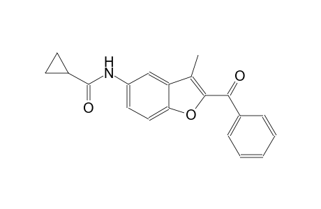 cyclopropanecarboxamide, N-(2-benzoyl-3-methyl-5-benzofuranyl)-