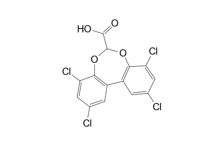 2,4,8,10-tetrachlorodibenzo[d,f][1,3]dioxepin-6-carboxylic acid