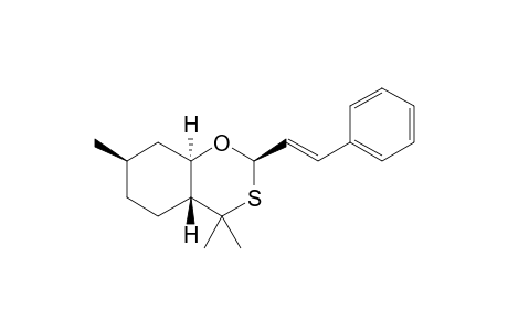 (1R,3R,6R,9R)-trans-5,5,9-Trimethyl-3-styryl-2-oxa-4-thiabicyclo[4.4.0]decane